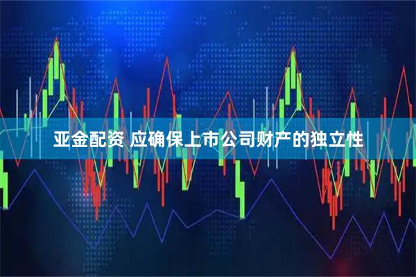 亚金配资 应确保上市公司财产的独立性